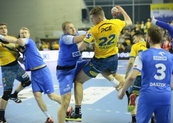 04.02.2020 Kielce. 20. kolejka PGNiG Superligi: PGE Vive Kielce - Orlen Wisła Płock / Wiktor Taszłow / Radio Kielce