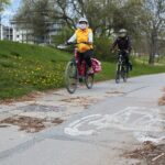 22.04.2020. Kielce. Ścieżka rowerowa wzdłuż Silnicy / Wiktor Taszłow / Radio Kielce