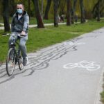 22.04.2020. Kielce. Ścieżka rowerowa wzdłuż Silnicy / Wiktor Taszłow / Radio Kielce