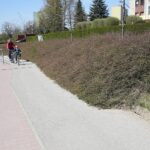 23.04.2020 Kielce. Ścieżka rowerowa wzdłuż ulicy Krakowskiej / Wiktor Taszłow / Radio Kielce