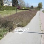 23.04.2020 Kielce. Ścieżka rowerowa wzdłuż ulicy Krakowskiej / Wiktor Taszłow / Radio Kielce