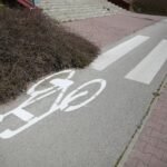 23.04.2020 Kielce. Ścieżka rowerowa wzdłuż ulicy Krakowskiej / Wiktor Taszłow / Radio Kielce