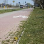 23.04.2020 Kielce. Ścieżka rowerowa wzdłuż ul. Łódzkiej / Wiktor Taszłow / Radio Kielce