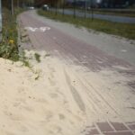 23.04.2020 Kielce. Ścieżka rowerowa wzdłuż ul. Łódzkiej / Wiktor Taszłow / Radio Kielce