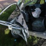 30.04.2020. Kostomłoty. Wypadek na drodze krajowej nr 74 / Wiktor Taszłow / Radio Kielce