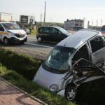 30.04.2020. Kostomłoty. Wypadek na drodze krajowej nr 74 / Wiktor Taszłow / Radio Kielce