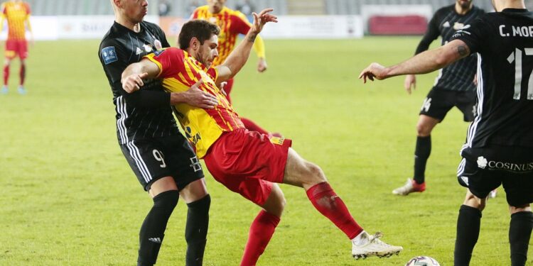 09.03.2020. Kielce. 26. kolejka PKO Ekstraklasy: Korona Kielce - ŁKS Łódź / Wiktor Taszłow / Radio Kielce