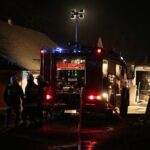 02.04.2020. Bieliny. Pożar stodoły / Wiktor Taszłow / Radio Kielce