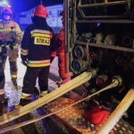 02.04.2020. Bieliny. Pożar stodoły / Wiktor Taszłow / Radio Kielce