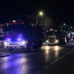 02.04.2020. Bieliny. Pożar stodoły / Wiktor Taszłow / Radio Kielce