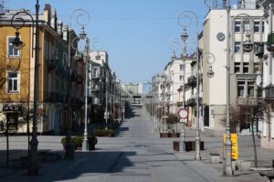 05.04.2020. Kielce. Opustoszałe miasto / Wiktor Taszłow / Radio Kielce