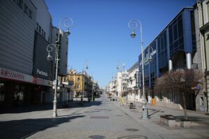 05.04.2020. Kielce. Opustoszałe miasto / Wiktor Taszłow / Radio Kielce