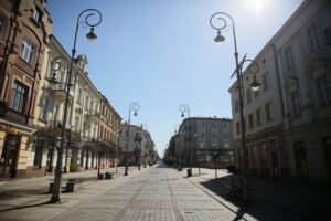 05.04.2020. Kielce. Opustoszałe miasto / Wiktor Taszłow / Radio Kielce