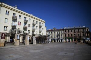 05.04.2020. Kielce. Opustoszałe miasto / Wiktor Taszłow / Radio Kielce