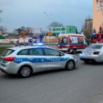 09.04.2020 Kielce. Zderzenie samochodu osobowego z motocyklem na ul. Sandomierskiej / Wiktor Taszłow / Radio Kielce