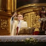 13.04.2020. Kielce. Poniedziałek wielkanocny. Msza św. w bazylice katedralnej. Na zdjęciu: ks. Jacek Malewski / Wiktor Taszłow / Radio Kielce