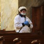 13.04.2020. Kielce. Poniedziałek wielkanocny. Msza św. w bazylice katedralnej / Wiktor Taszłow / Radio Kielce