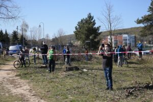 19.04.2020. Sitkówka-Nowiny. Pożar składowiska odpadów / Wiktor Taszłow / Radio Kielce