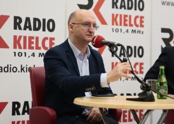 02.02.2020. Radio Kielce. Studio Polityczne. Na zdjęciu: Piotr Wawrzyk - wiceminister spraw zagranicznych / Wiktor Taszłow / Radio Kielce