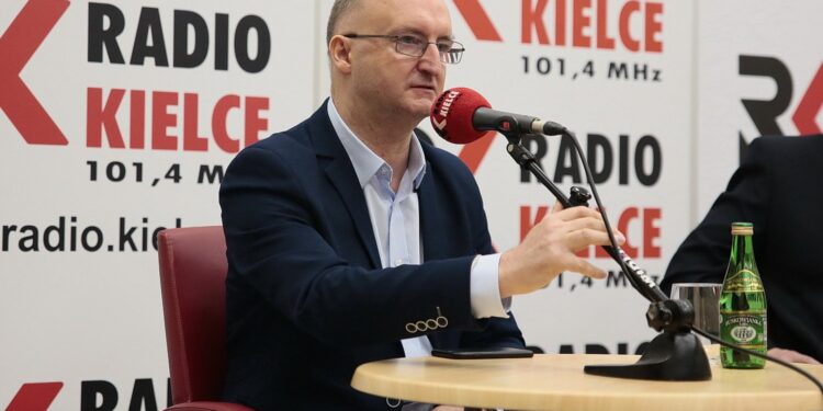 02.02.2020. Radio Kielce. Studio Polityczne. Na zdjęciu: Piotr Wawrzyk - wiceminister spraw zagranicznych / Wiktor Taszłow / Radio Kielce