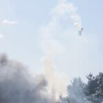 19.04.2020. Sitkówka-Nowiny. Pożar składowiska odpadów / Wiktor Taszłow / Radio Kielce