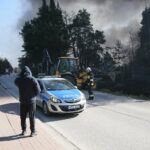 19.04.2020. Sitkówka-Nowiny. Pożar składowiska odpadów / Wiktor Taszłow / Radio Kielce