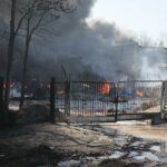 19.04.2020. Sitkówka-Nowiny. Pożar składowiska odpadów / Wiktor Taszłow / Radio Kielce