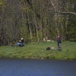 20.04.2020. Kielce. Parki i lasy pełne spacerowiczów, rowerzystów i biegaczy / Wiktor Taszłow / Radio Kielce