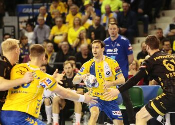 29.02.2020 Kielce. Mecz Ligi Mistrzów PGE Vive Kielce - THW Kiel / Wiktor Taszłow / Radio Kielce