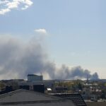 19.04.2020. Sitkówka-Nowiny. Pożar składowiska odpadów / Słuchacz Radia Kielce