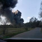 19.04.2020. Sitkówka-Nowiny. Pożar składowiska odpadów / Tomasz Gruszczyński / archiwum prywatne