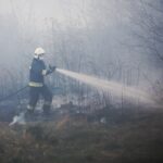 26.04.2020. Masłów. Pożar traw / Wiktor Taszłow / Radio Kielce