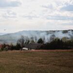 26.04.2020. Masłów. Pożar traw / Wiktor Taszłow / Radio Kielce