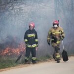 26.04.2020. Masłów. Pożar traw / Wiktor Taszłow / Radio Kielce