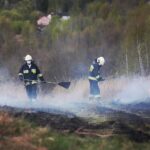 26.04.2020. Masłów. Pożar traw / Wiktor Taszłow / Radio Kielce