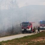 26.04.2020. Masłów. Pożar traw / Wiktor Taszłow / Radio Kielce