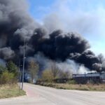 19.04.2020. Sitkówka-Nowiny. Pożar składowiska odpadów / Archiwum prywatne - TVP3 Kielce