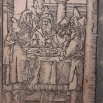 05.04.2020. Sandomierz. Muzeum Diecezjalne. Wystawa „Nie samym chlebem”. Virgilius Solis, Wieczerza Paschalna, drzeworyt / Urszula Stępień / Muzeum Diecezjalne w Sandomierzu