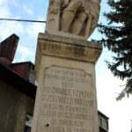 09.05.2020. Skalbmierz. Pomnik świętego Floriana / Marta Gajda / Radio Kielce