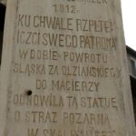 09.05.2020. Skalbmierz. Pomnik świętego Floriana / Marta Gajda / Radio Kielce