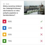 Pytania do konkursu "100 lat Ojcze Święty!" / mat. organizatora