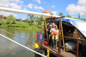 29.05.2020 Sandomierz. Tratwa „Pielgrzym” w Sandomierzu / Ks.Tomasz Lis