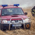 23.04.2020. Pożar w Biebrzańskim Parku Narodowym / Paweł Wądołowski / Radio Białystok