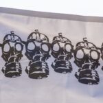 13.05.2020. Kielce. Mieszkańcy Nowin przed Starostwem Powiatowym w Kielcach / Marta Herbergier