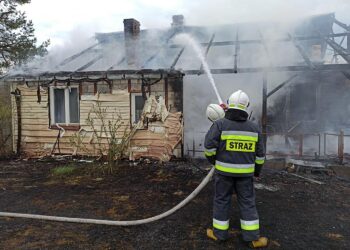 26.04.2020. Pożar w Woli Kuczkowskiej / OSP KSRG Secemin