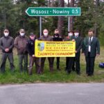 Protest przeciwko powstaniu składowiska odpadów w Wąsoszu. / Koło Łowieckie „Lis”