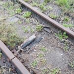 15.05.2020. Skowronno Górne koło Pińczowa. Torowisko i mostek na linii Pińczów-Umianowice / Marta Gajda / Radio Kielce