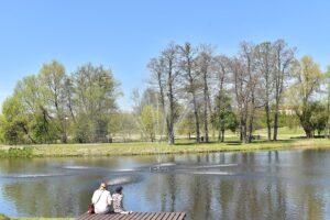 08.05.2020. Końskie. Fontanna / Magdalena Galas-Klusek / Radio Kielce