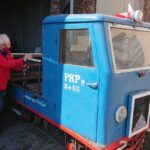 01.05.2020. Starachowice. Stacja Kolejki Wąskotorowej. Na zdjęciu: Andrzej Cygan, opiekun i miłośnik kolei wąskotorowej / Anna Głąb / Radio Kielce