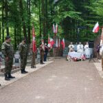 17.05.2020 Skarżysko-Kamienna. Msza święta w 76. rocznicę poświęcenia wojennego cmentarza partyzanckiego Armii Krajowej pododdziału Morwa / Anna Głąb / Radio Kielce